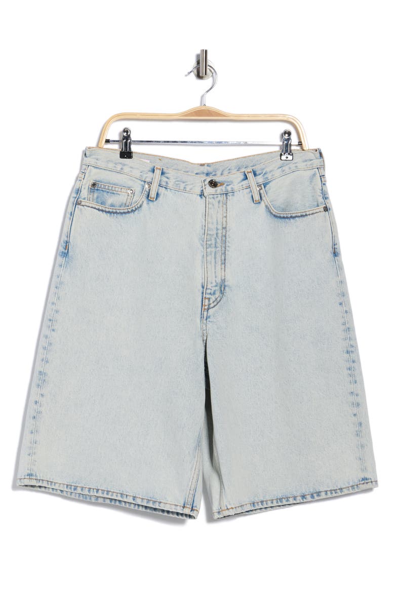 Off-White Single Arrow Skate Denim Shorts, Alternate, color, Denim Shore Bleach Blue