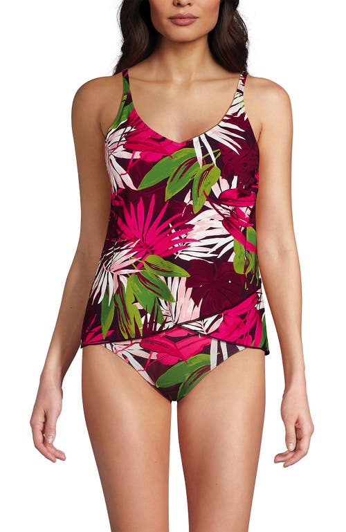 LANDS' END LANDS' END DD-CUP TULIP HEM TANKINI TOP
