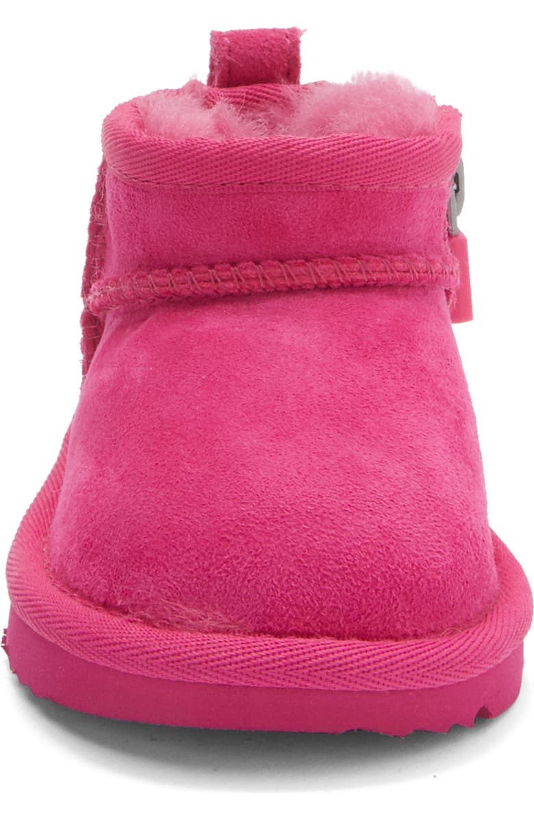 UGG<sup>®</sup> Kids' Classic Ultra Mini Water Resistant Boot, Alternate, color, Dark Peony
