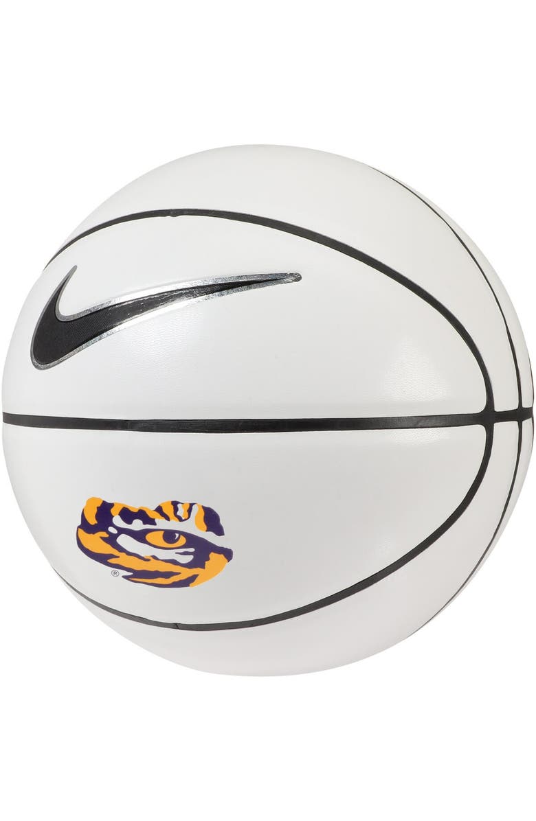 Nike LSU Tigers Autographic Basketball, Alternate, color, Brown