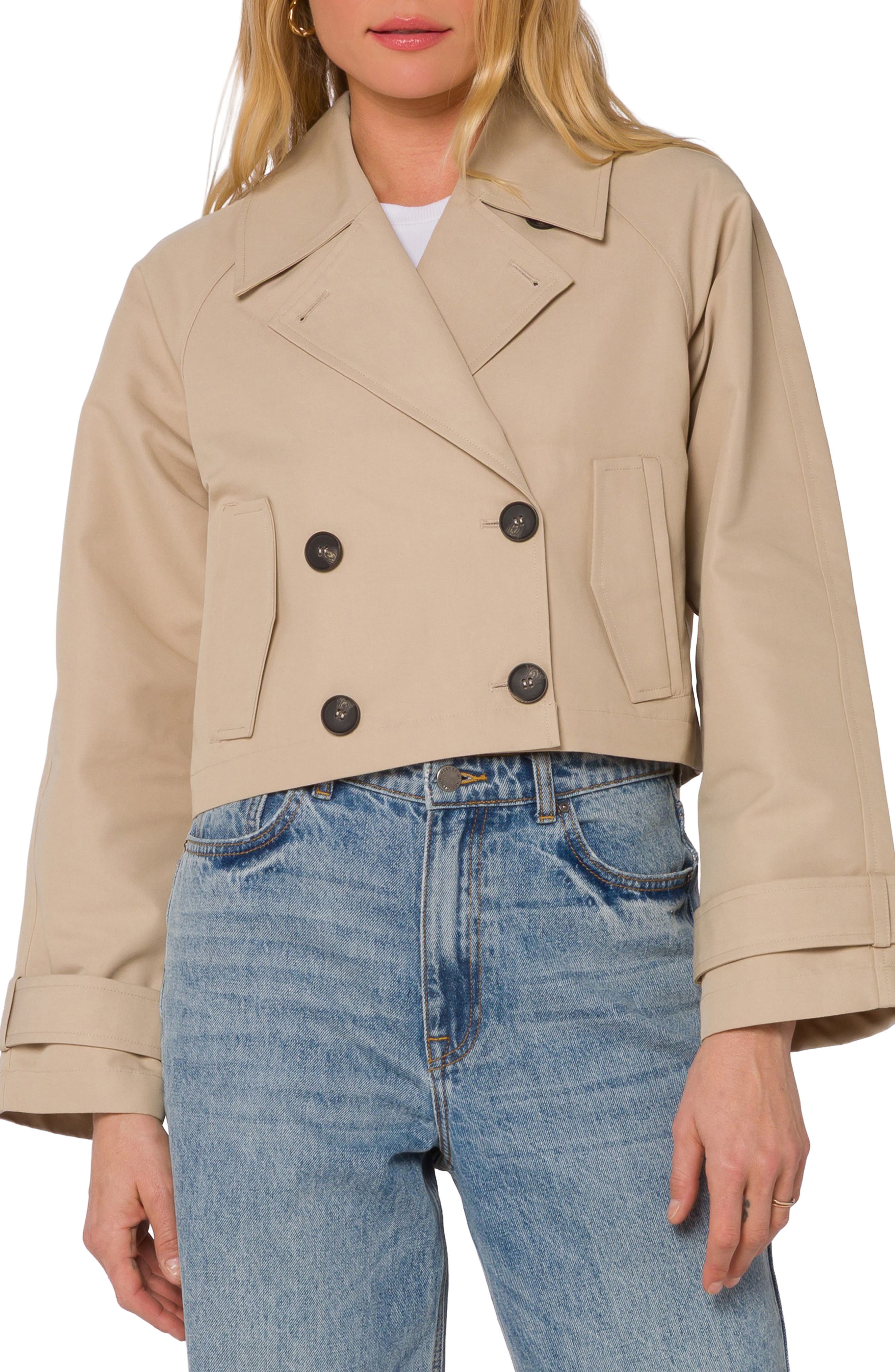 Topanga Cropped Trench Jacket
