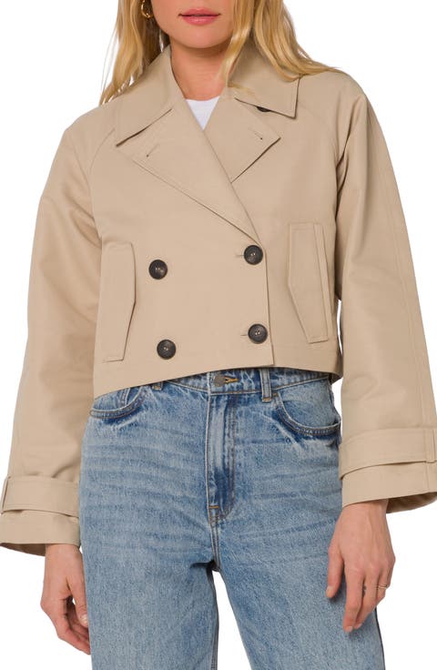 Topanga Cropped Trench Jacket