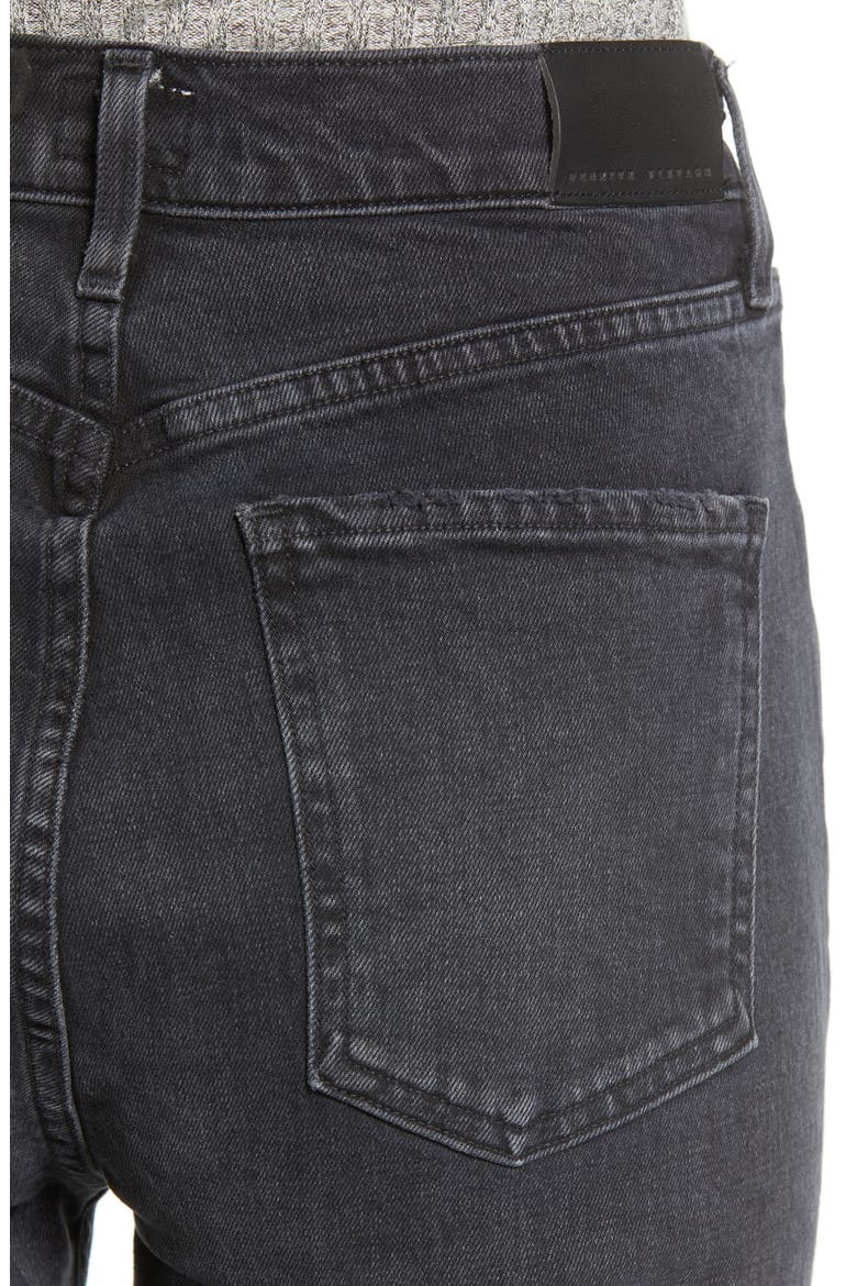 High Waist Straight Leg Jeans, Alternate, color, OBLIVION