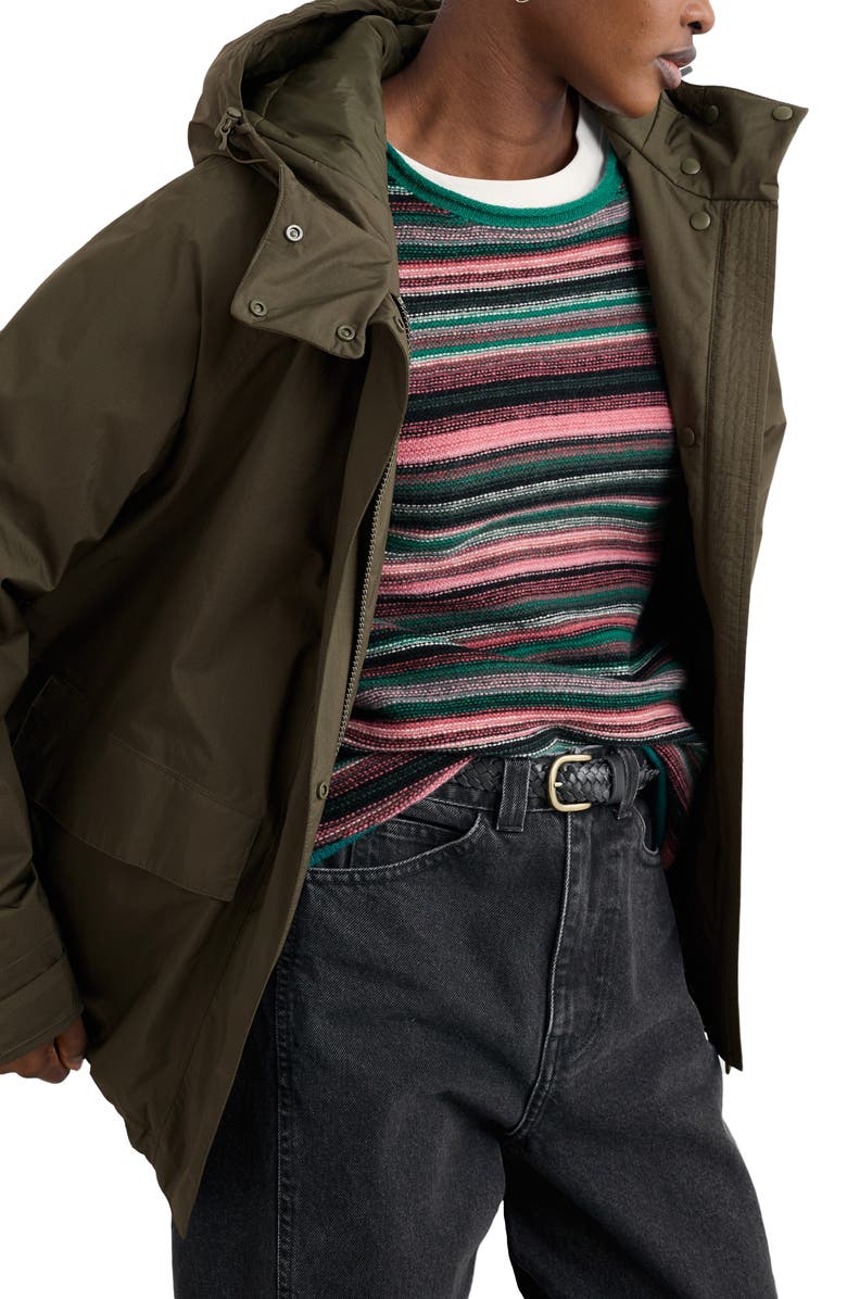 Seasalt Cornwall Potheras Hooded Waterproof Rain Jacket, Main, color, Highland