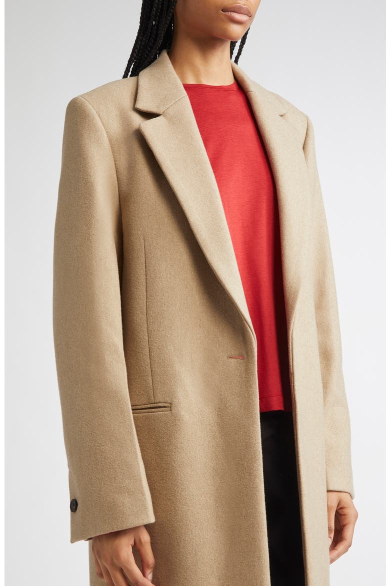 Classic Wool Blend Coat, Alternate, color, BISCUIT