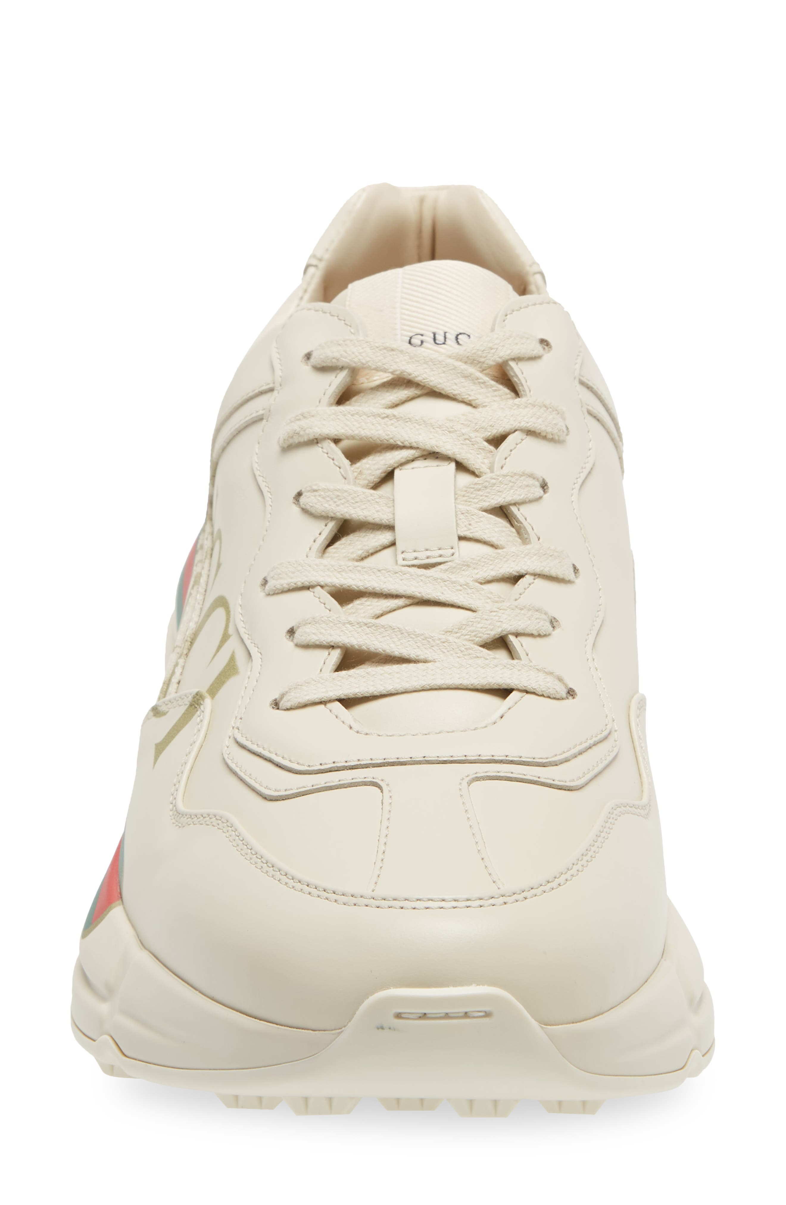 Gucci Rhyton Logo Sneaker, Alternate, color, Ivory