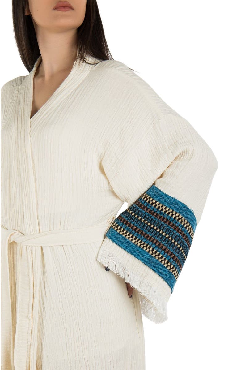 Forever & Always Shoes Kaia Emroidered Sleeve Handmade Robe Cover-Up, Alternate, color, 