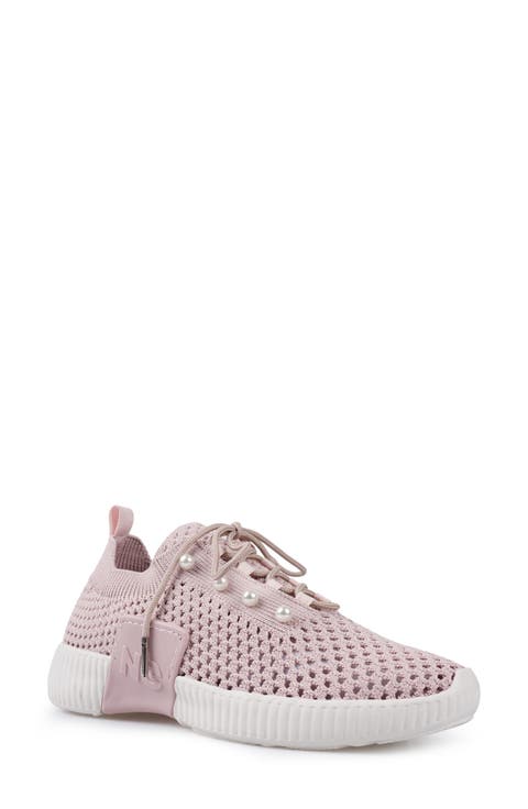 Klarra Faux Pearl Embellished Sneaker (Women)