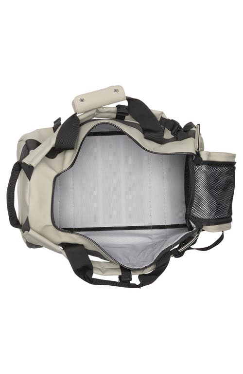 Rains Small Texel Waterproof Duffle Backpack In Sand