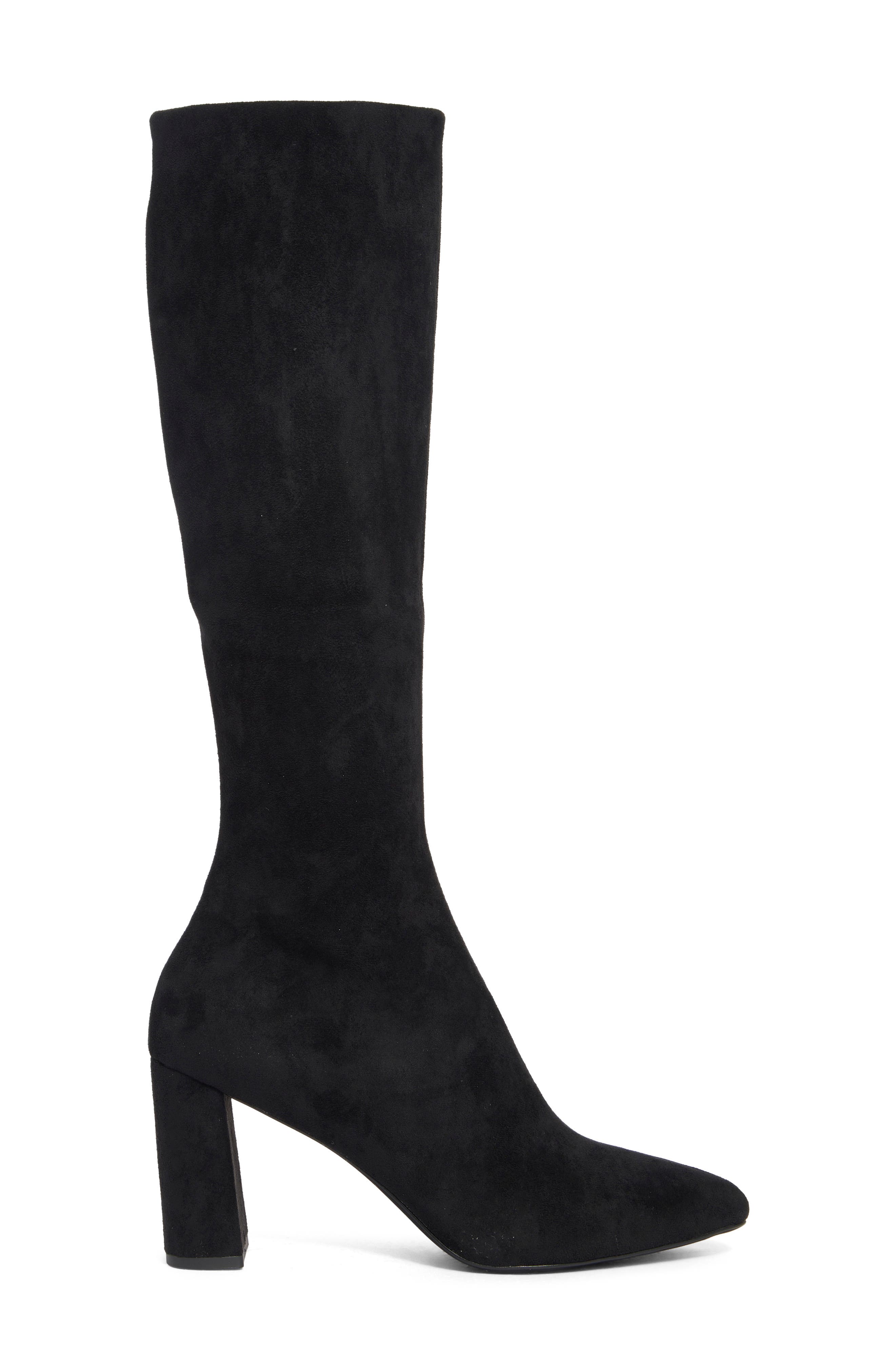 Jeffrey Campbell Needz Tall Boot, Alternate, color, Black Suede