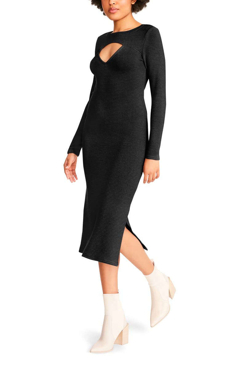 BB Dakota by Steve Madden Love Shrug Long Sleeve Body-Con Dress, Alternate, color,