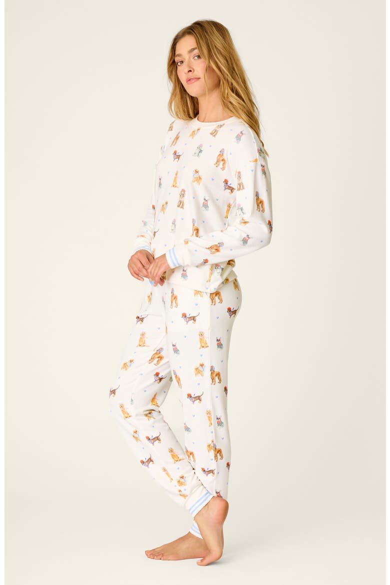 Meet Me in Pawris 2-Piece Pajama Set, Alternate, color, IVORY