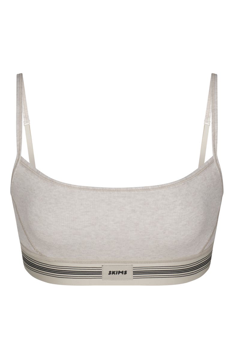 SKIMS Stretch Cotton Rib Scoop Bralette, Alternate, color, 
