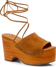 Free People Front Row Ankle Wrap Platform Sandal