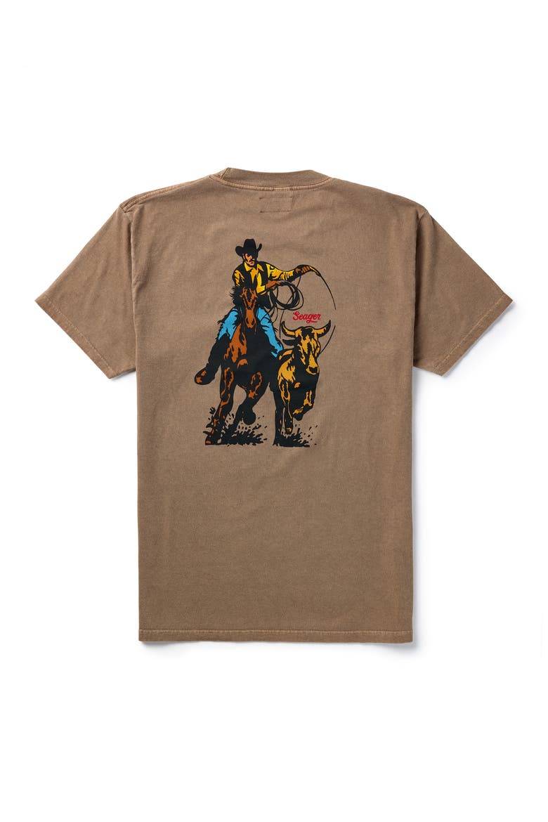 Premium Rodeo Series Cotton Graphic T-Shirt, Alternate, color, PIGMENT BROWN