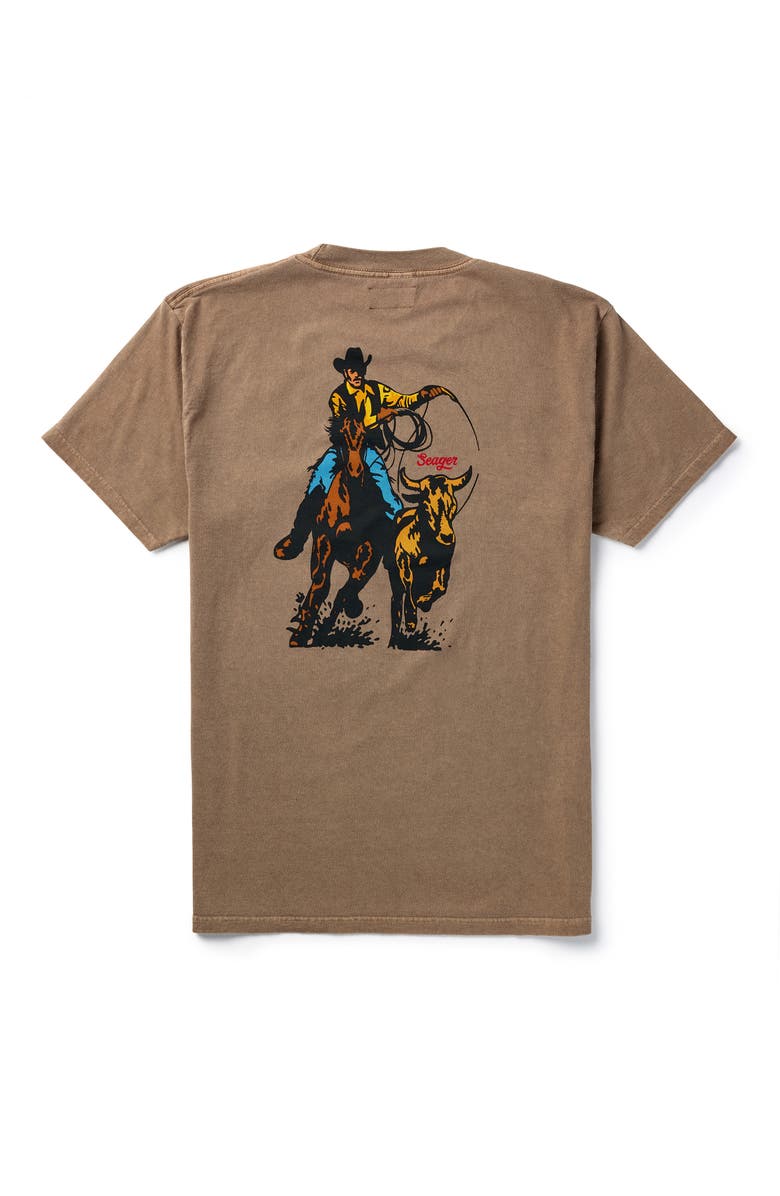 Seager Co Premium Rodeo Series Cotton Graphic T-Shirt, Alternate, color, Pigment Brown