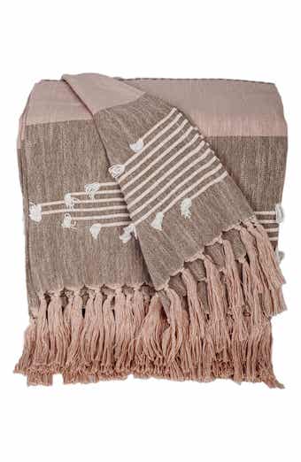 PARKLAND COLLECTION Adonia Fringe Throw Blanket