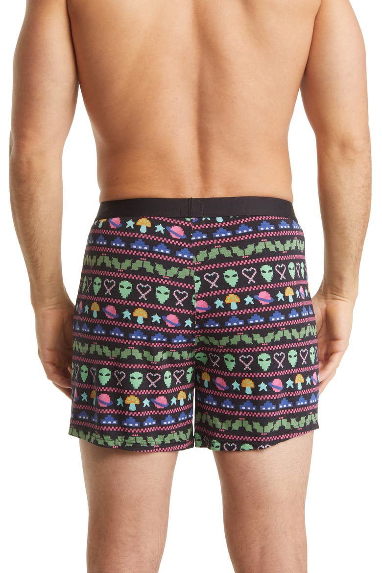 Knit Boxers, Alternate, color, COSMIC MISTLETOE