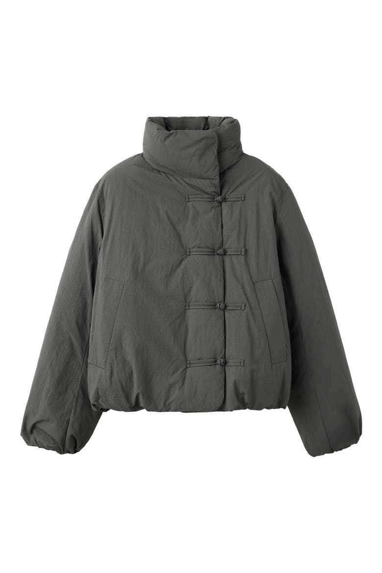 Padded Duffle Coat, Main, color, GREY