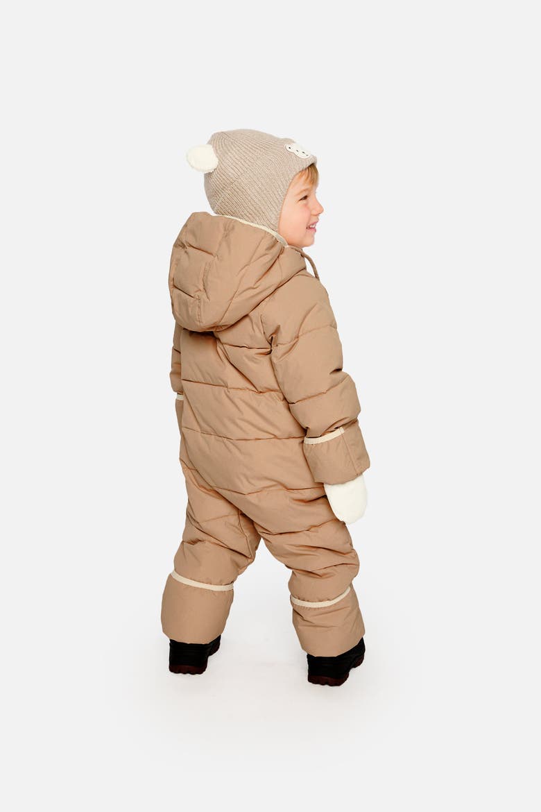 Cloud PrimaLoft Car Seat One Piece Snowsuit, Alternate, color, Beige