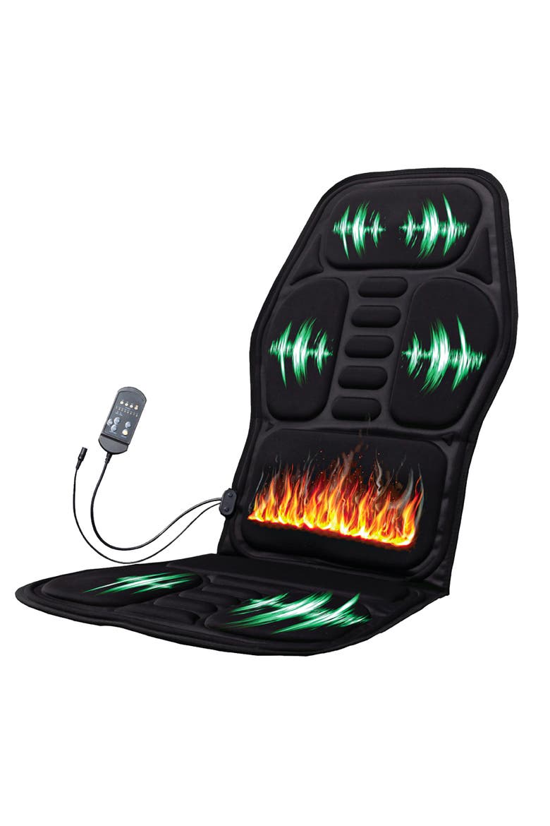 Chair Cushion With Heat and Vibration, Alternate, color, Black
