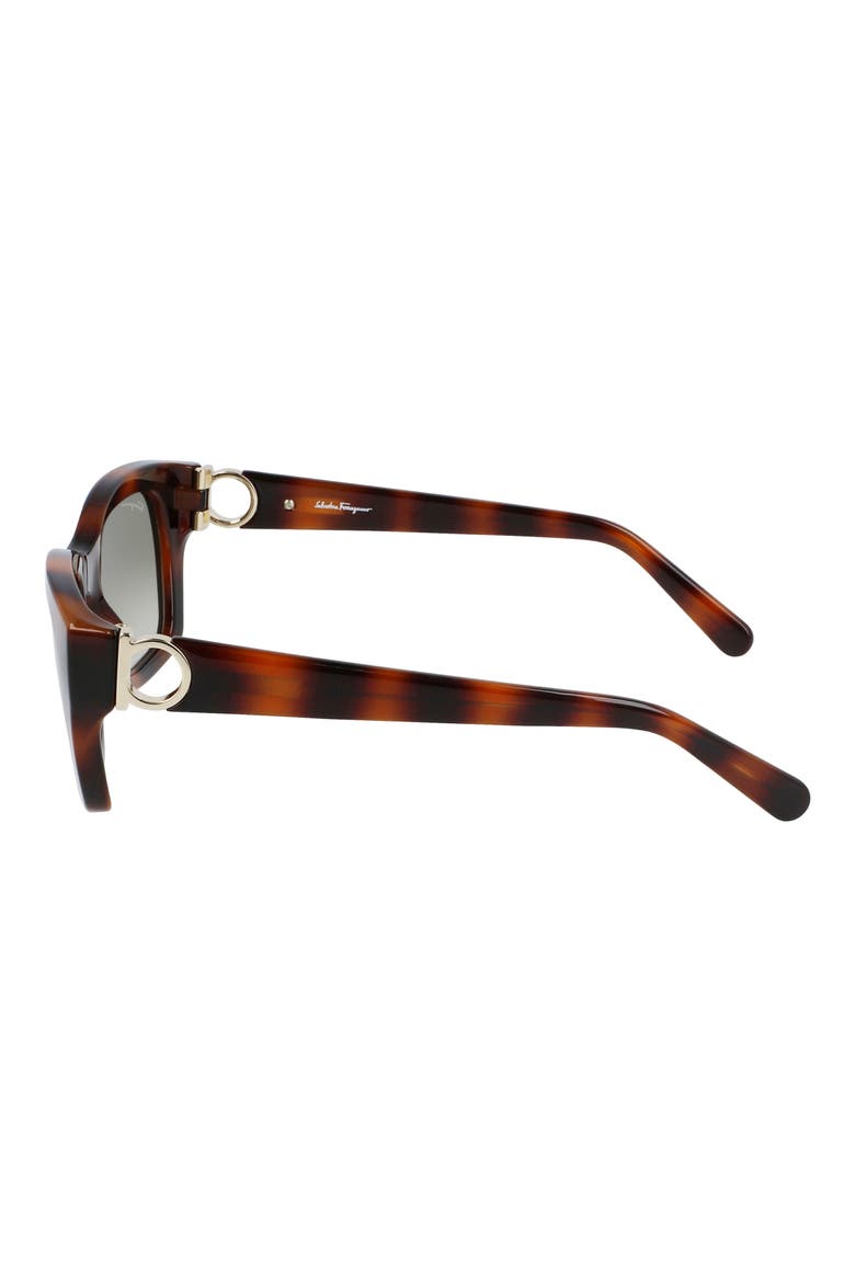 53mm Rectangular Sunglasses, Alternate, color, TORTOISE/ KHAKI