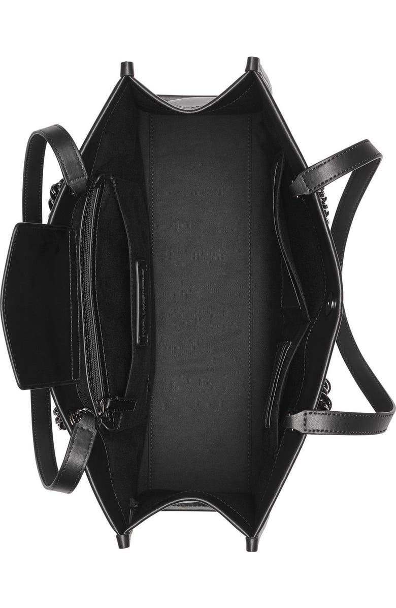 KARL LAGERFELD PARIS Savoie Tote, Alternate, color, Black