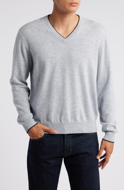 Tipped Merino Wool Sweater