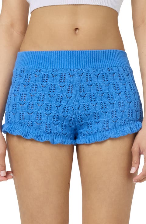Pointelle Knit Shorts