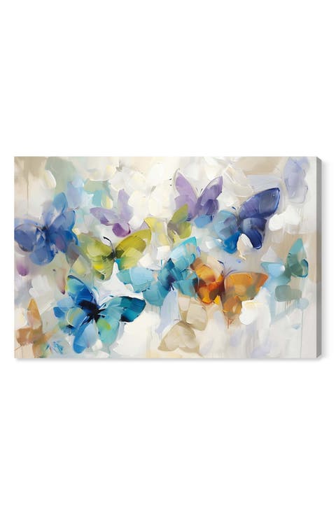 Fluttering Butterflies Canvas Wall Art