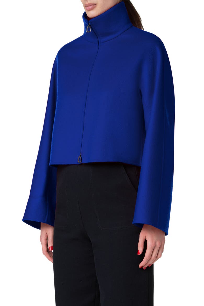 Mimi Double Face Cashmere Crop Jacket, Alternate, color, 706 PURPLE