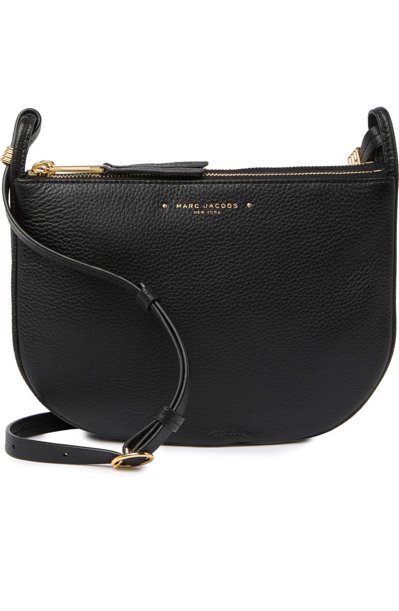 Marc Jacobs Supple Leather Crossbody Bag, Main, color,