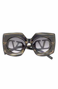 Valentino 53mm Gradient Square Sunglasses