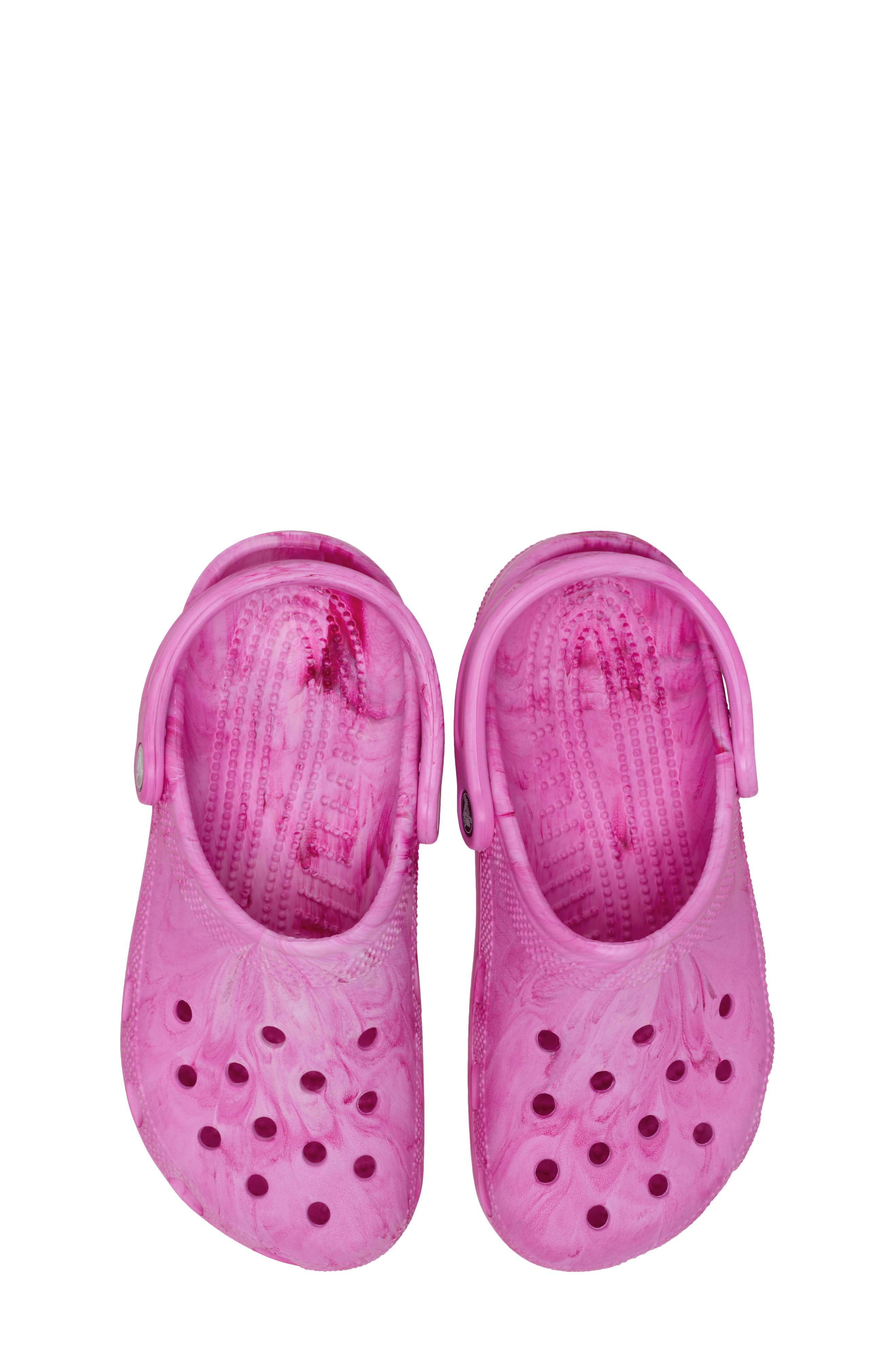 CROCS Kids' Classic Marbled Clog, Alternate, color, Pink Swirl