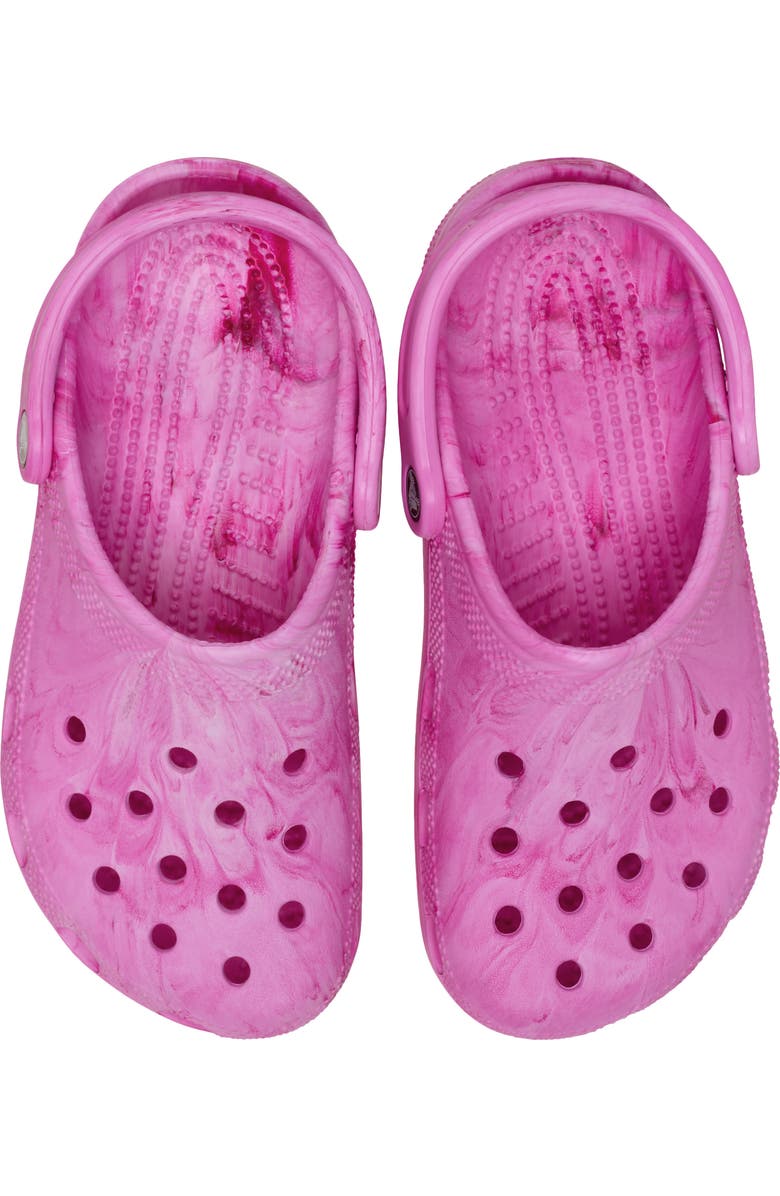 CROCS Kids' Classic Marbled Clog, Alternate, color, Pink Swirl