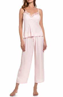 In Bloom by Jonquil Everlee Lace Trim Satin Pajamas