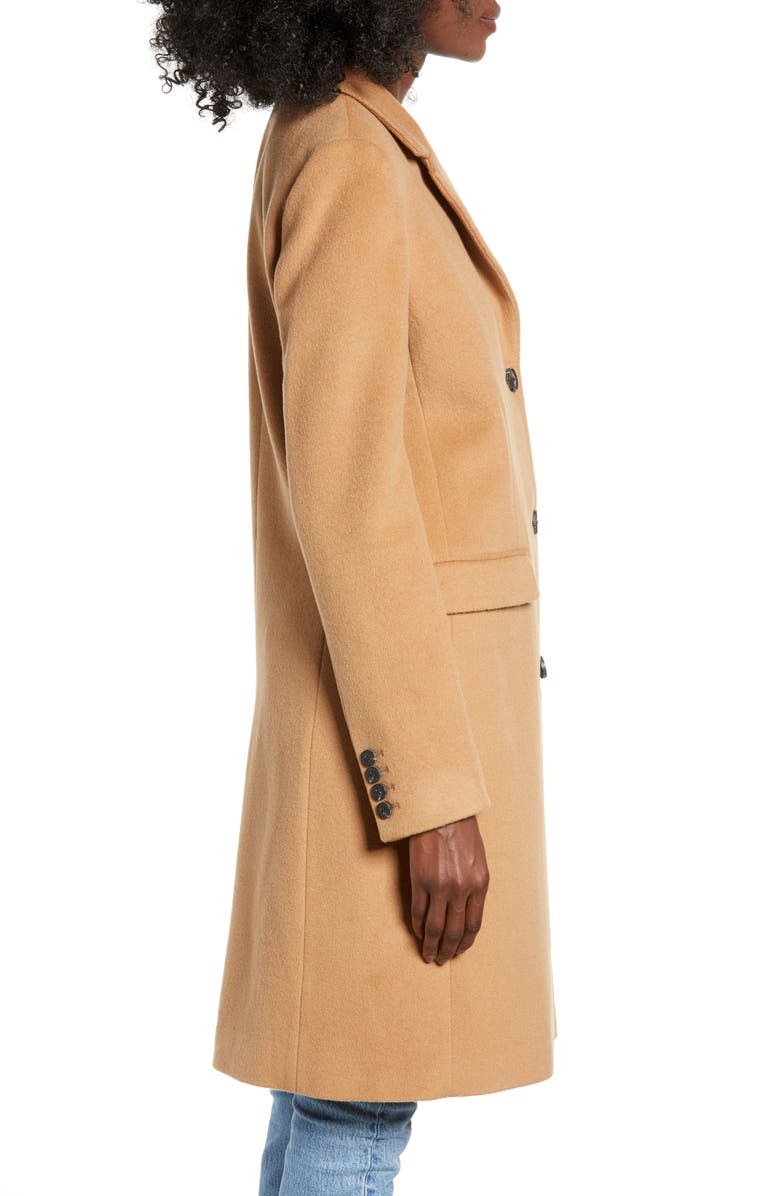 Calvin Klein Jeans Wool Blend Coat, Alternate, color, 