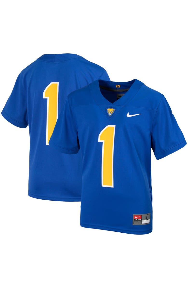 Nike Youth Nike #1 Royal Pitt Panthers Untouchable Football Jersey, Alternate, color, Royal