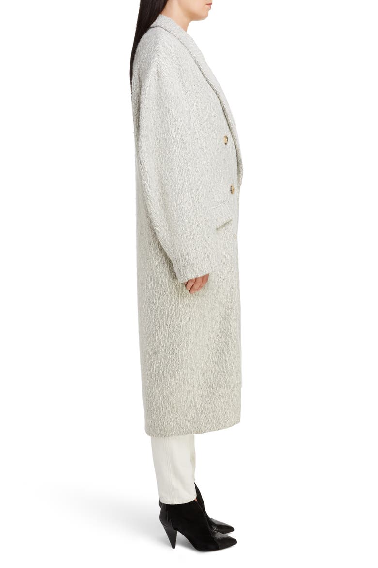 Baby Alpaca & Virgin Wool Coat, Alternate, color, ECRU