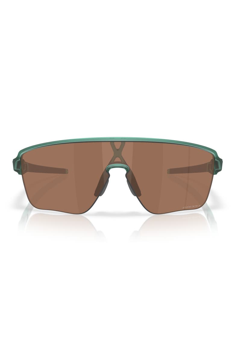 Corridor 142mm Semi Rimless Prizm™ Polarized Shield Sunglasses, Main, color, TRANS PACIFIC / PRIZM TUNGSTEN