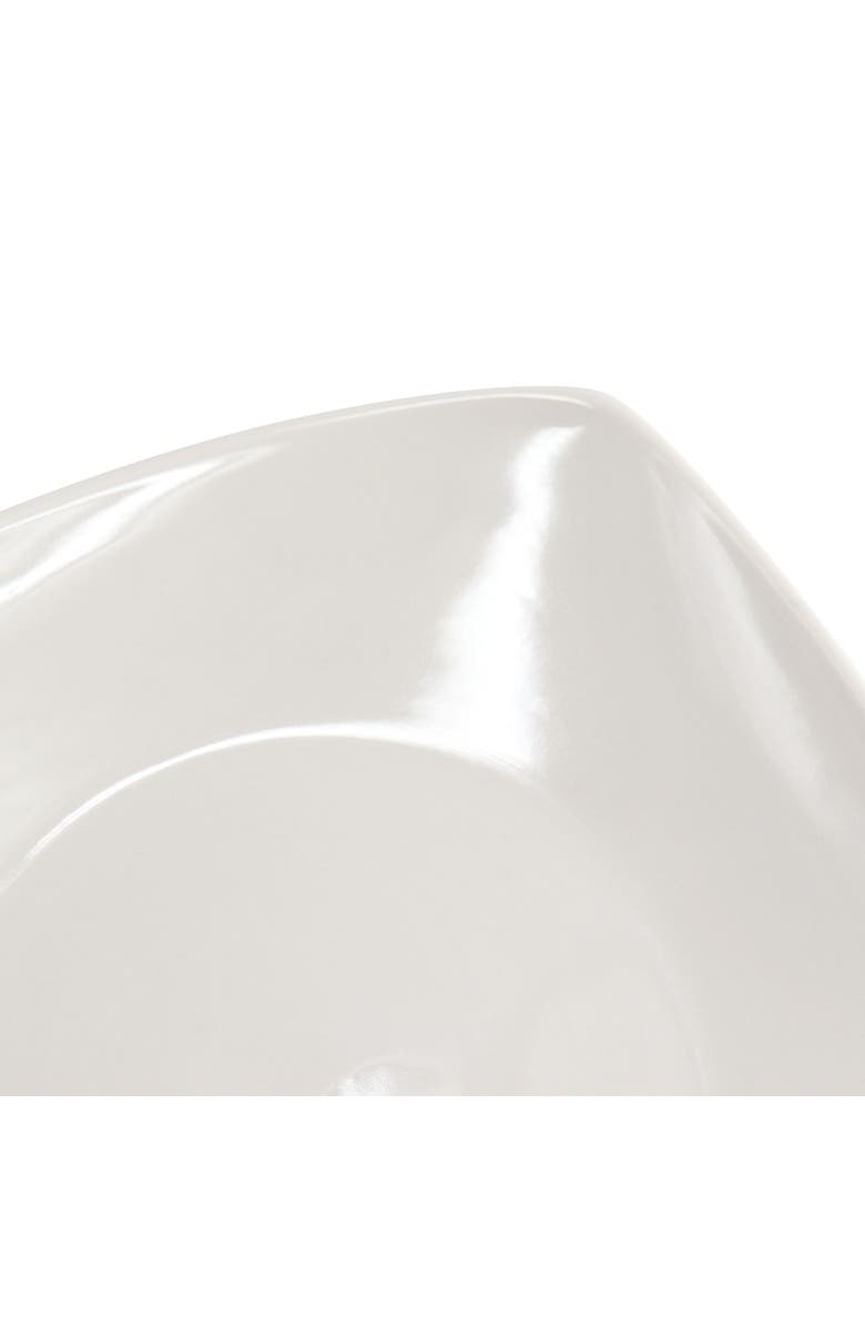 Gibson Home Zen Buffetware 8 Piece 7in Stoneware Dessert Plate Set, Alternate, color, White