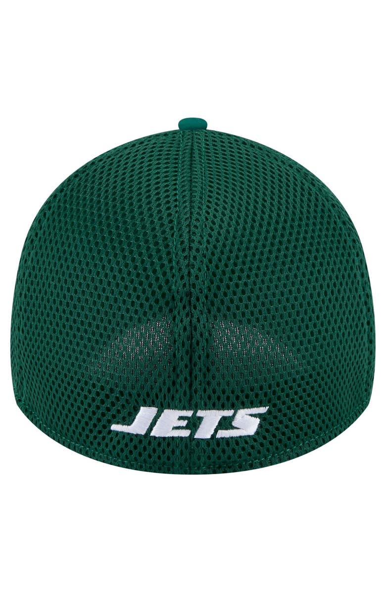 New Era Men's New Era Green New York Jets Game Day Linear 39THIRTY Flex Hat, Alternate, color, Green