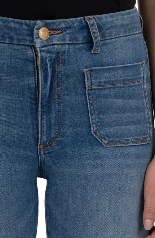 Kut From The Kloth Meg High Waist Ankle Wide Leg Jeans In Blue