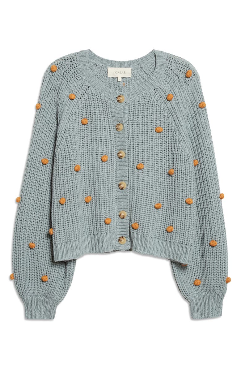 THE GREAT. The Bobble Sophomore Cotton Blend Cardigan, Alternate, color, 