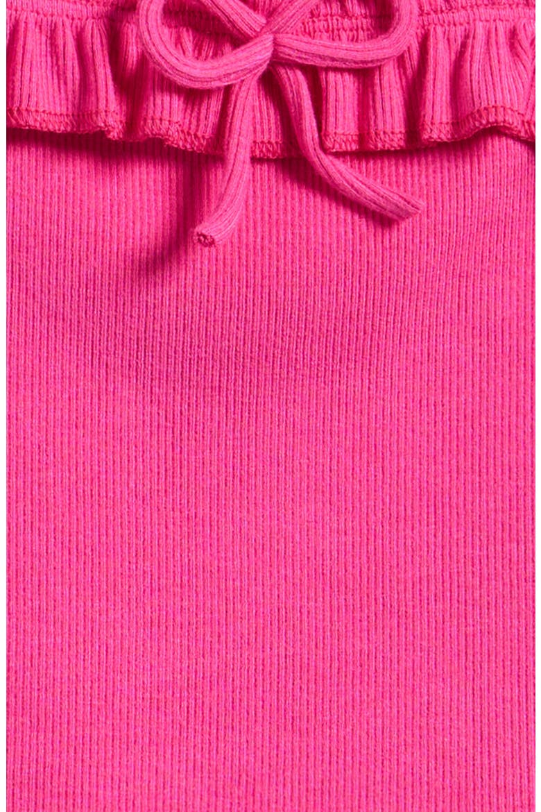 Kids' Ruffle Bow Rib Tank, Alternate, color, DRAGON FRUIT