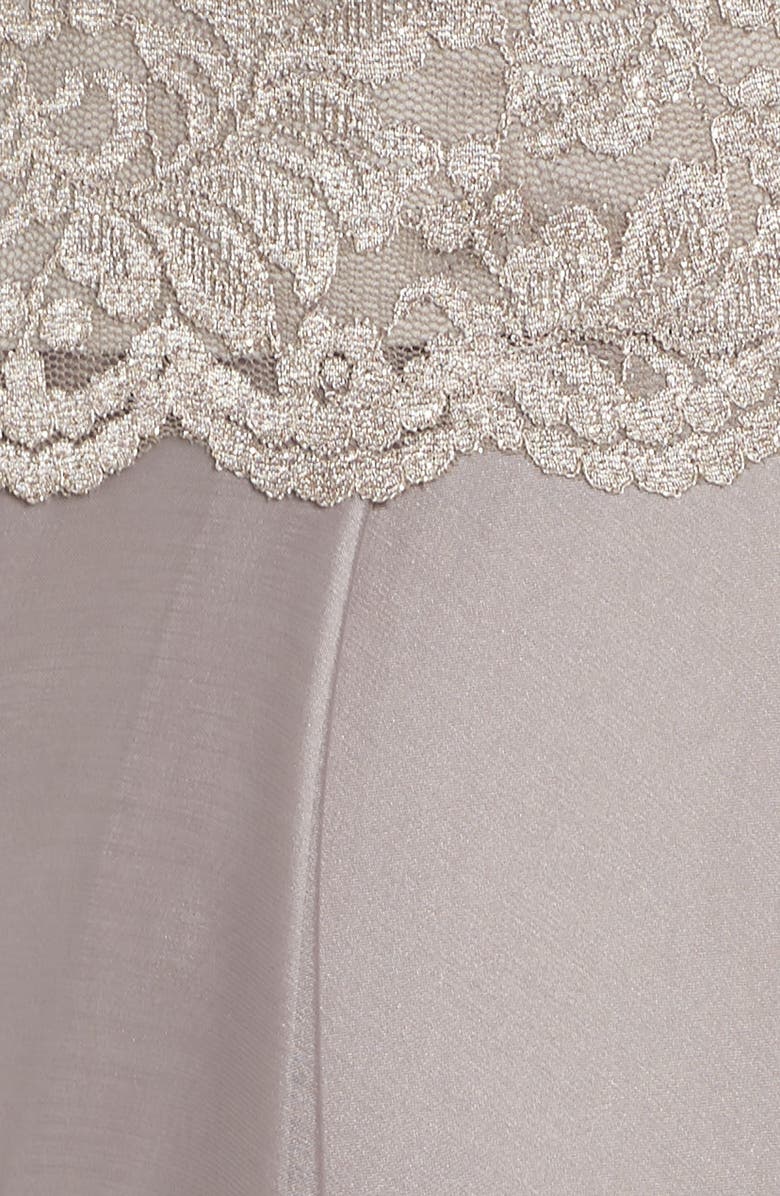 Alex Evenings Lace Bodice Tea Length Dress with Jacket, Alternate, color, 