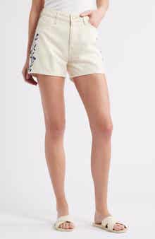 Heidi Floral Print Denim Shorts