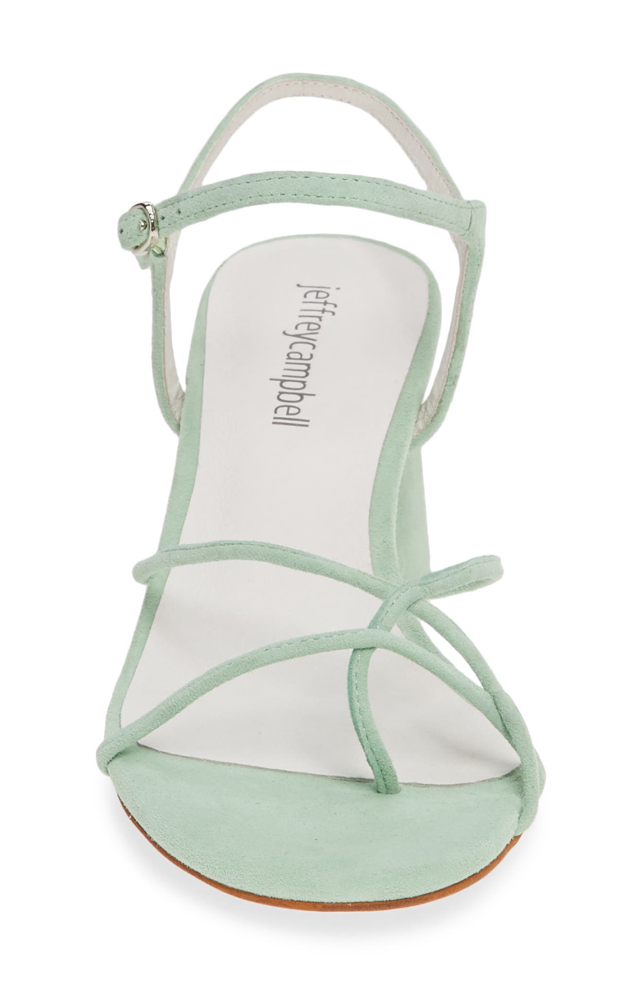 Yanyu Strappy Sandal, Alternate, color, MINT SUEDE