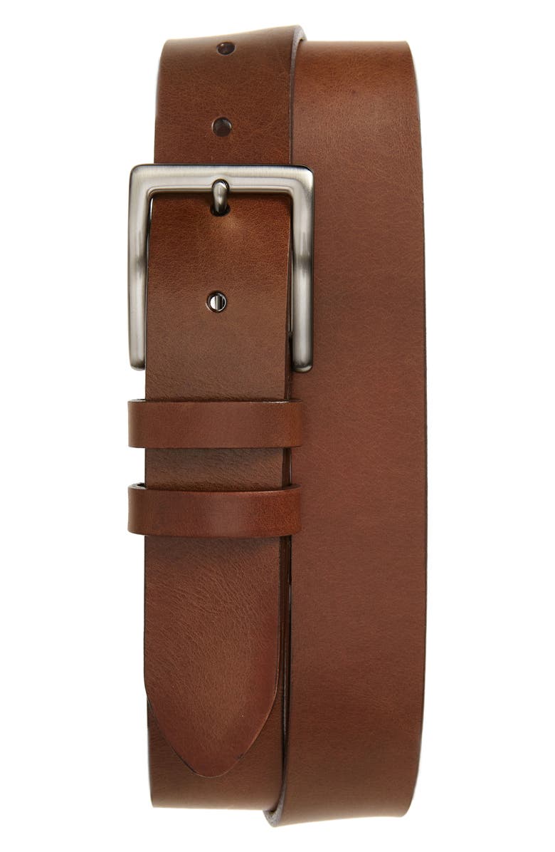 Torino Italian Polished Calfskin Leather Belt | Nordstrom display picture 1