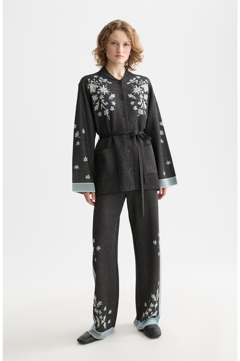 40 Years Jacquard Knit Pants, Alternate, color, METEORITE
